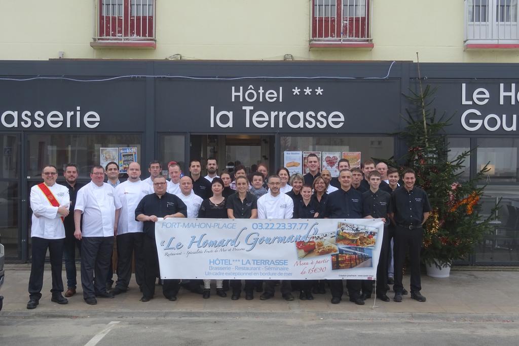 Hotel La Terrasse Fort-Mahon-Plage Buitenkant foto